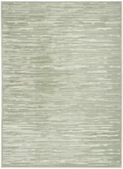 4' X 6' Green Geometric Area Rug