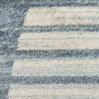 4' X 6' Ivory Geometric Area Rug