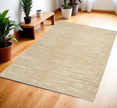 4' X 6' Tan Geometric Area Rug