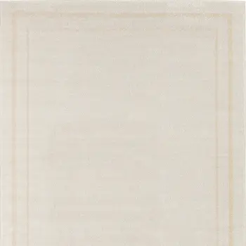 4' X 6' Ivory And Gold Indoor Outdoor Area Rug