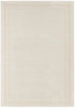 4' X 6' Ivory And Gold Indoor Outdoor Area Rug