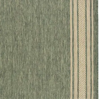 4' X 6' Green Geometric Indoor Outdoor Area Rug