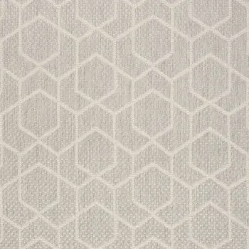 4' X 6' Gray And Beige Geometric Indoor Outdoor Area Rug