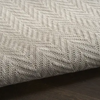 4' X 6' Gray Geometric Indoor Outdoor Area Rug