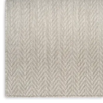 4' X 6' Gray Geometric Indoor Outdoor Area Rug