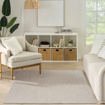 4' X 6' Gray Geometric Indoor Outdoor Area Rug