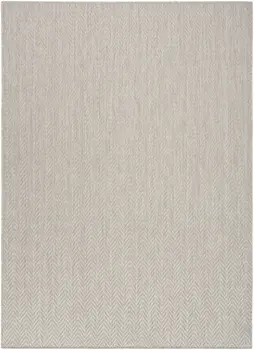 4' X 6' Gray Geometric Indoor Outdoor Area Rug