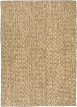 4' X 6' Natural Geometric Indoor Outdoor Area Rug
