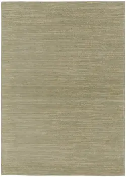 5' X 7' Green And Gold Abstract Indoor Outdoor Area Rug