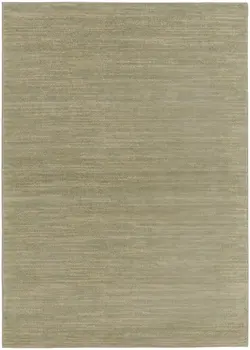 5' X 7' Green And Gold Abstract Indoor Outdoor Area Rug