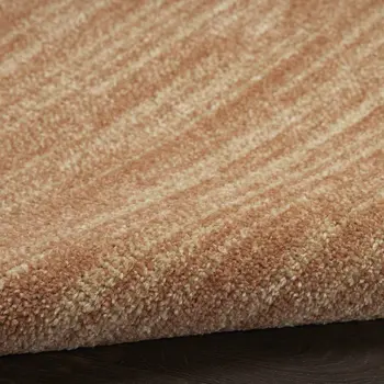 7' Rust Square Abstract Indoor Outdoor Area Rug