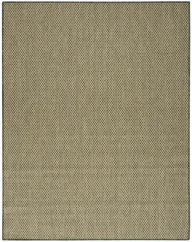 8' X 10' Green Geometric Indoor Outdoor Area Rug
