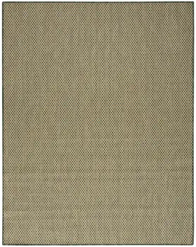 8' X 10' Green Geometric Indoor Outdoor Area Rug