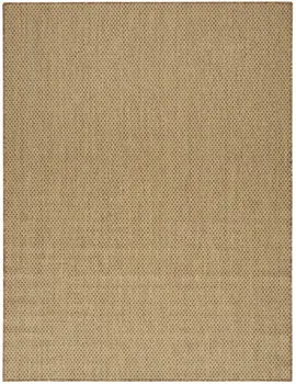 8' X 10' Tan Geometric Indoor Outdoor Area Rug