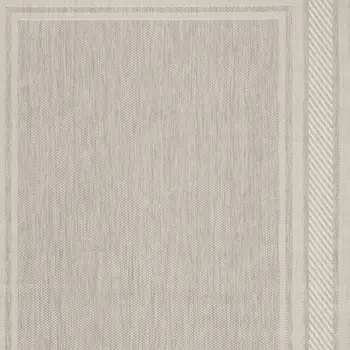 5' X 7' Gray Geometric Indoor Outdoor Area Rug