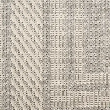 5' X 7' Gray Geometric Indoor Outdoor Area Rug