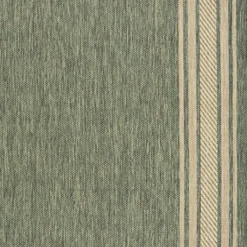 5' X 7' Green Geometric Indoor Outdoor Area Rug