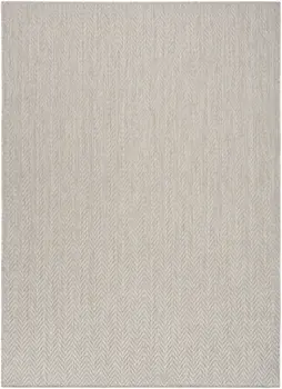 5' X 7' Gray Geometric Indoor Outdoor Area Rug