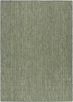 5' X 7' Green Geometric Indoor Outdoor Area Rug