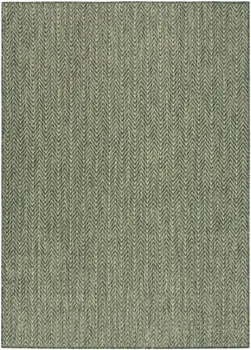 5' X 7' Green Geometric Indoor Outdoor Area Rug