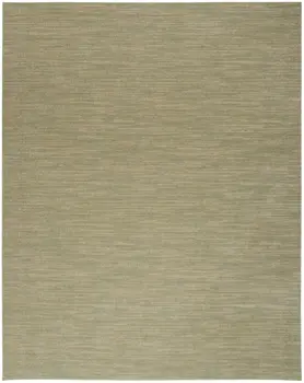 6' X 9' Green And Gold Abstract Indoor Outdoor Area Rug