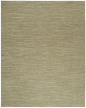 6' X 9' Green And Gold Abstract Indoor Outdoor Area Rug