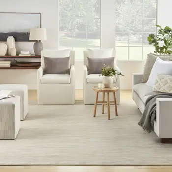 6' X 9' Ivory And Gold Abstract Indoor Outdoor Area Rug