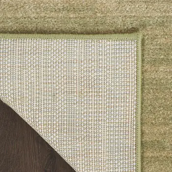 7' X 10' Green And Gold Abstract Indoor Outdoor Area Rug