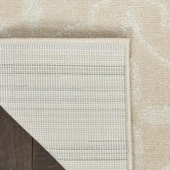 8' X 10' Beige And Ivory Geometric Indoor Outdoor Area Rug