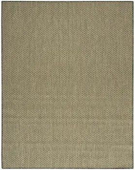 9' X 12' Green Geometric Indoor Outdoor Area Rug