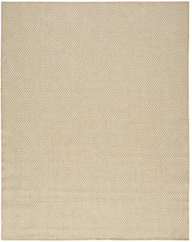 9' X 12' Natural Geometric Indoor Outdoor Area Rug
