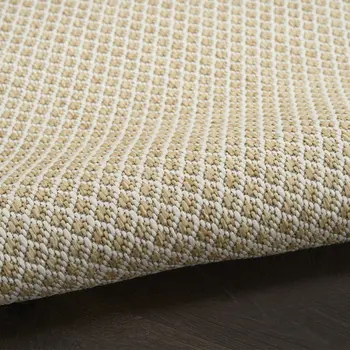 9' X 12' Natural Geometric Indoor Outdoor Area Rug