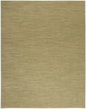 12' X 15' Green And Gold Abstract Indoor Outdoor Area Rug