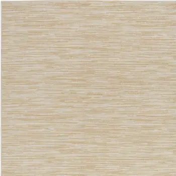 10' X 14' Ivory And Gold Abstract Indoor Outdoor Area Rug