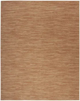 10' X 14' Rust Abstract Indoor Outdoor Area Rug