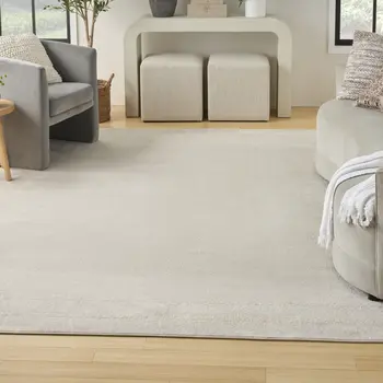 10' X 14' Ivory And Gold Indoor Outdoor Area Rug