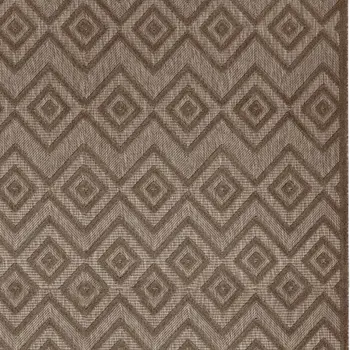 10' X 14' Brown Geometric Indoor Outdoor Area Rug