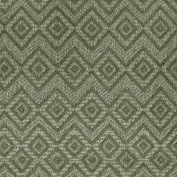 10' X 14' Green Geometric Indoor Outdoor Area Rug