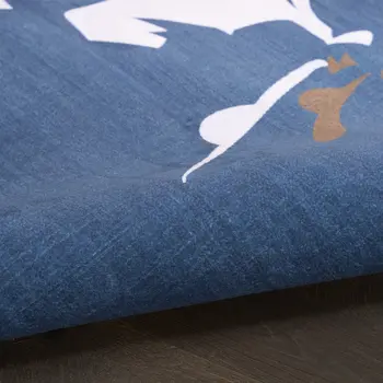 4' X 6' Blue Indoor Outdoor Area Rug