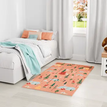 4' X 6' Orange Indoor Outdoor Area Rug