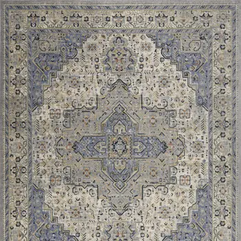 10' X 14' Blue Floral Indoor Outdoor Area Rug