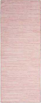 6' Pink Abstract Washable Runner Rug
