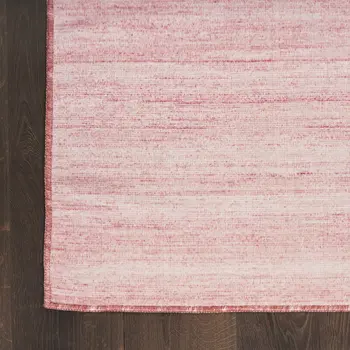 6' Pink Abstract Washable Runner Rug