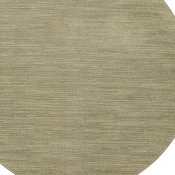 4' Green And Gold Round Abstract Indoor Outdoor Area Rug