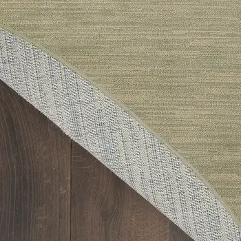 4' Green And Gold Round Abstract Indoor Outdoor Area Rug