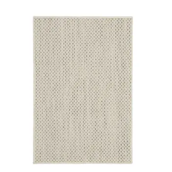 2' X 3' Ivory And Silver Geometric Indoor Outdoor Area Rug