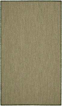 2' X 3' Green And Tan Geometric Indoor Outdoor Area Rug