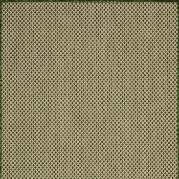 2' X 3' Green And Tan Geometric Indoor Outdoor Area Rug