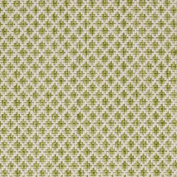 2' X 3' Ivory And Green Geometric Indoor Outdoor Area Rug