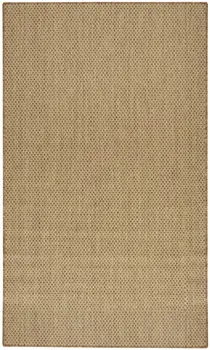 2' X 3' Natural And Tan Geometric Indoor Outdoor Area Rug